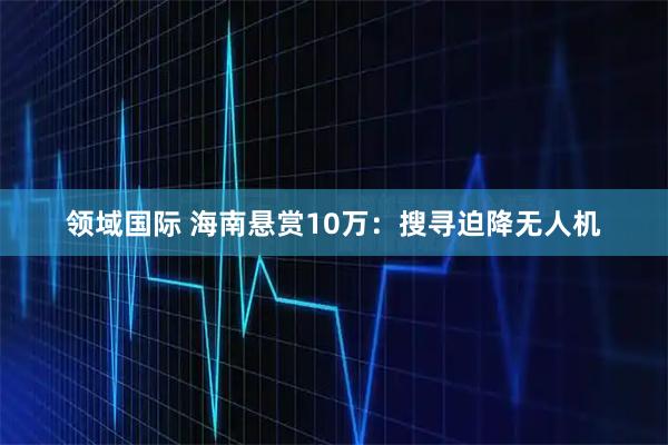 领域国际 海南悬赏10万：搜寻迫降无人机